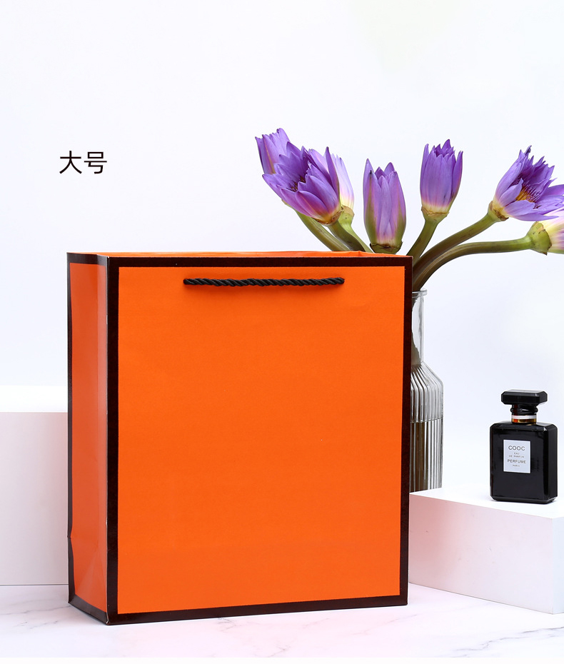 爱马仕橙黄礼袋(图4)