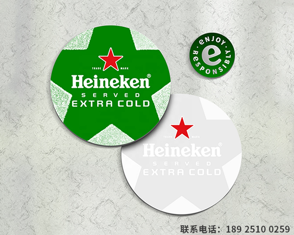 变色吸水纸杯垫定制