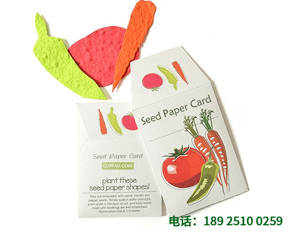 可种植种子纸套装卡片定制